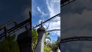 WE LOVE ITTTT!🦖🎢 This is us every single time on Jurassic World Velocicoaster!!  #universalorlando