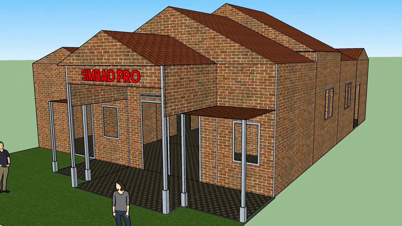  Desain Rumah Sketchup  YouTube