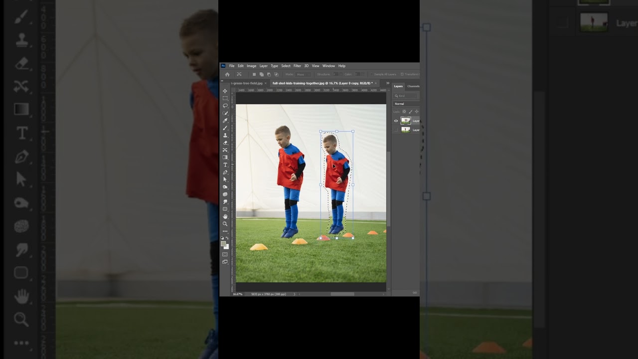 Use of Content Aware Tool in PHOTOSHOP