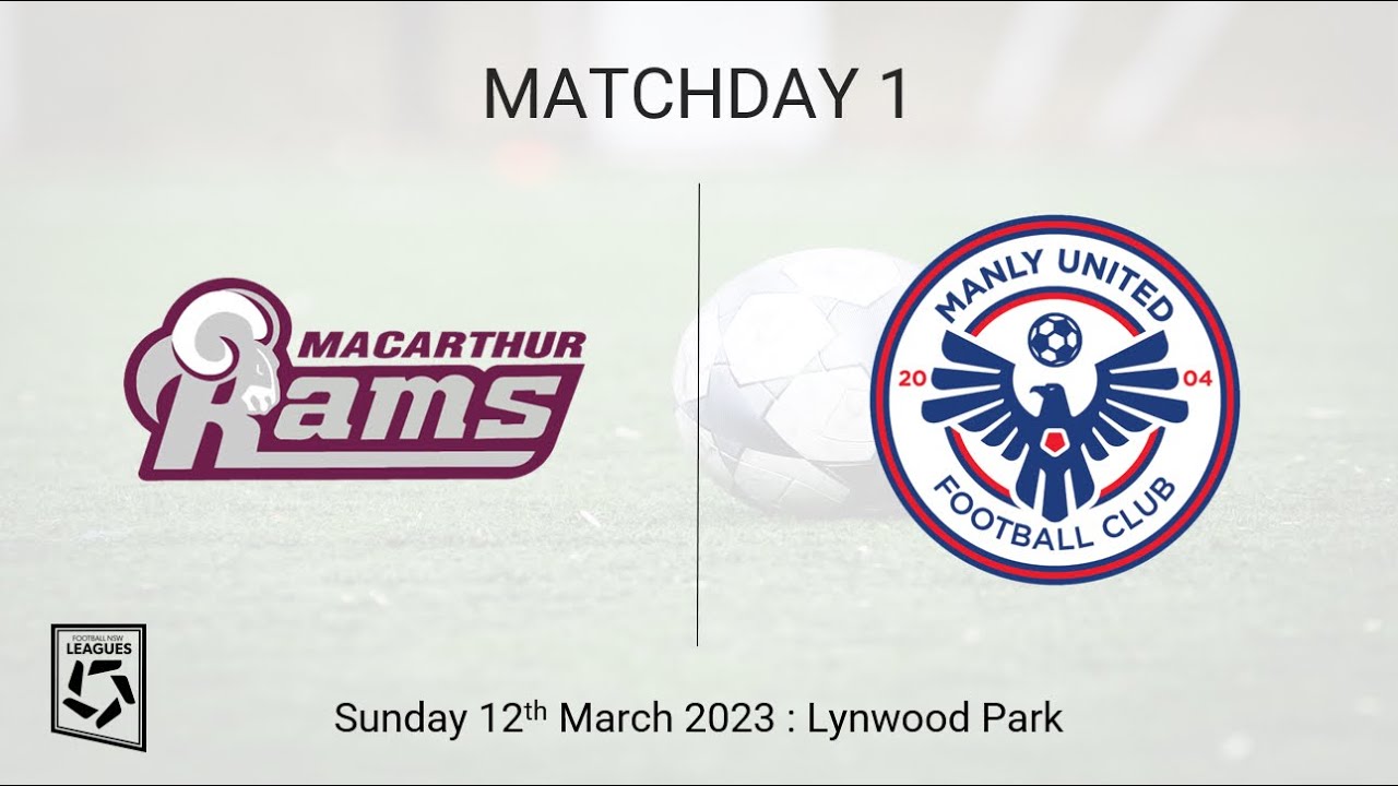 U14G Round 1 - Macarthur Rams FC v Manly United FC - YouTube