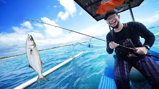 MANCING DI LAUT PERTAMA KALI LANGSUNG DAPET BANYAK IKAN!!