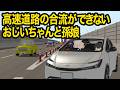 【アニメ】高速道路の合流ができないおじいちゃんと孫娘