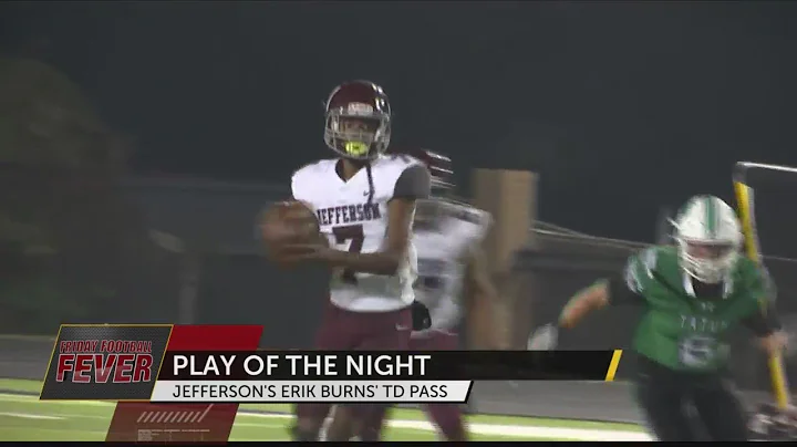 PLAY OF THE NIGHT: Erik Burns' touchdown pass