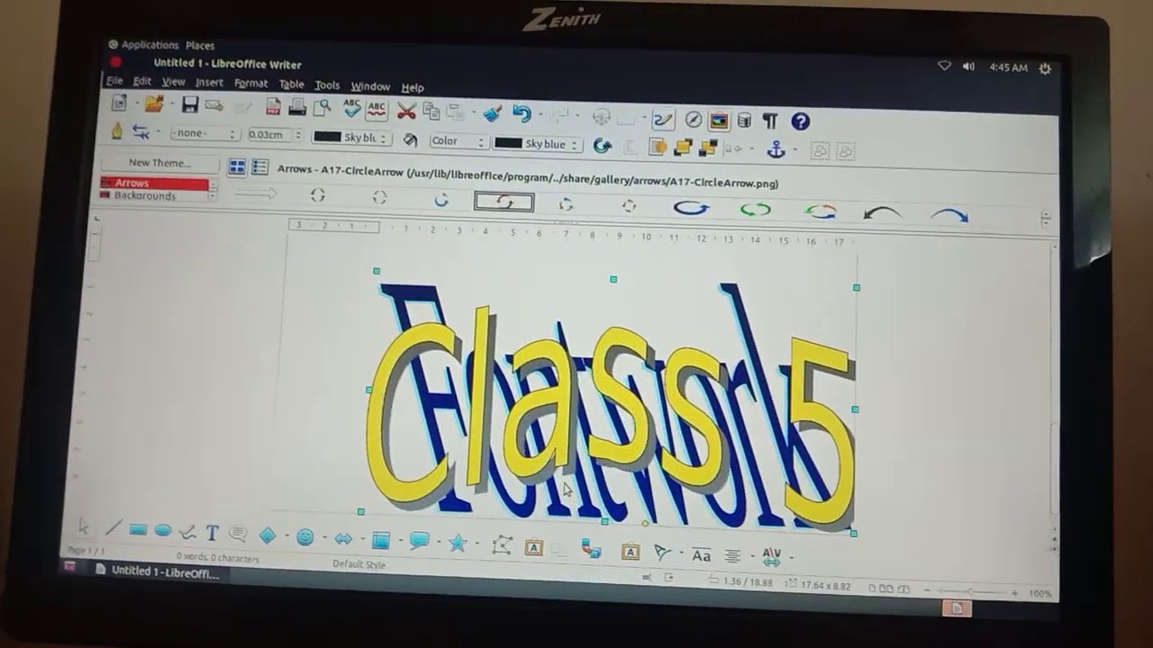 Working with objects in libreoffice writer class 5 - YouTube