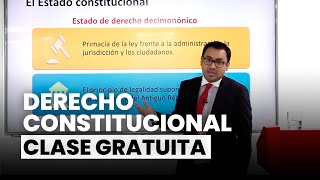 Clase gratuita sobre derecho constitucional | Oscar Pazo