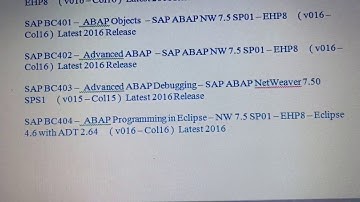 SAP ABAP Certification Materials Download