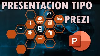 Como hacer una PRESENTACION con estilo PREZI en powerpoint.