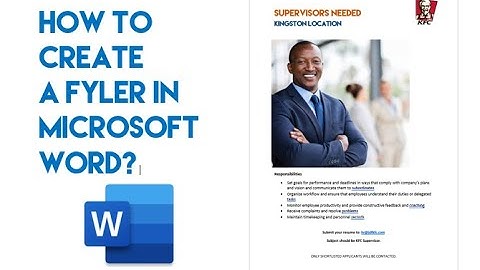 MS 365 | How to Create a BASIC FLYER Using Microsoft Word?
