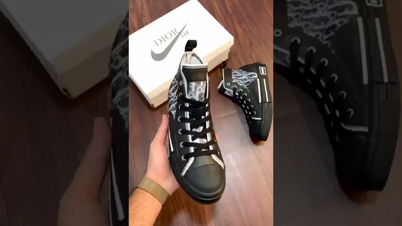 dior b23 high oblique black sneakers