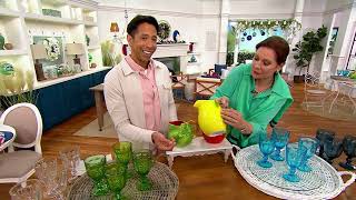 Summer Fruit Ceramic Serving Pitcher by Valerie on QVC