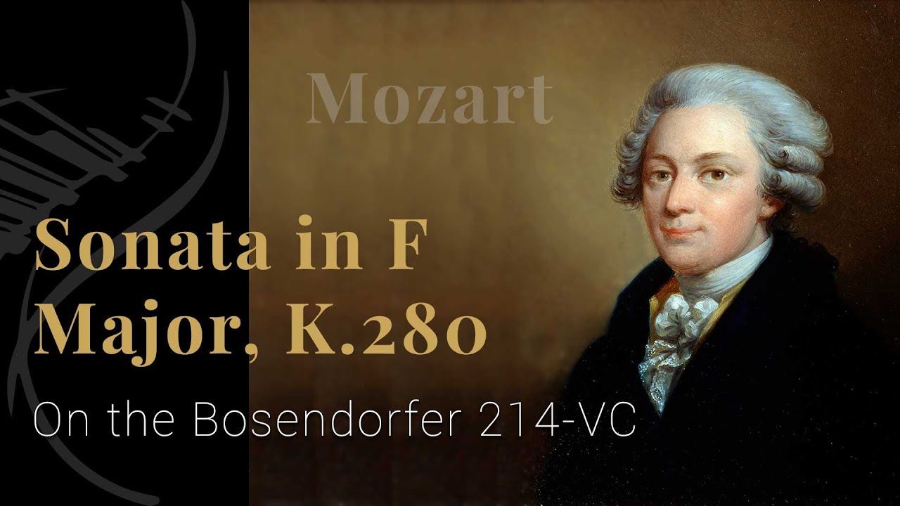 Mozart Sonata in F Major,  (First Movement) on the Bosendorfer 214-VC  Grand Piano - YouTube