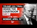 Trump on trial inside the courtroom day 1  live qa