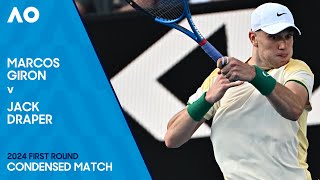 Marcos Giron V Jack Draper Condensed Match | Australian Open 2024 First Round