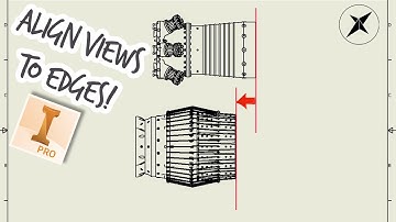 Inventor Tip! How to Align Drawing Two Views using an EDGE!