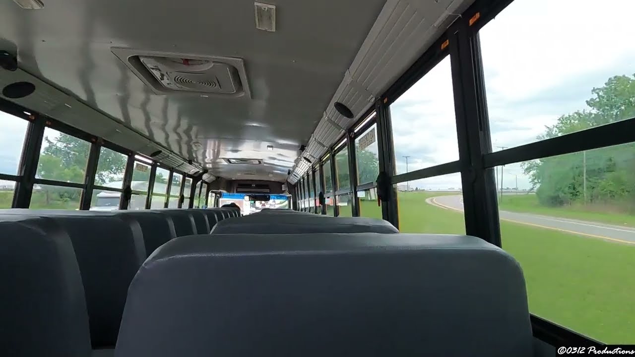 A Back Seat Ride on the Interstate in A 2023 Thomas Saf-T-Liner C2 School Bus W/ Cummins B6.7