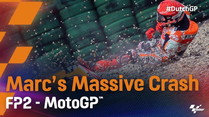 Marc Márquez é ejetado da moto e sofre queda forte no warm-up da