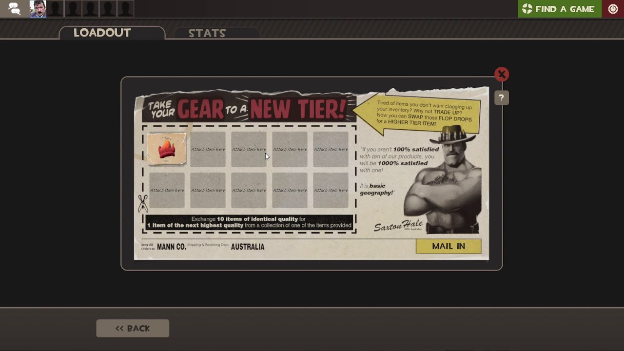 TF2 risky trade up for a assassin grade cosmetic !