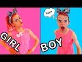 MAKE UP TWIN TELEPATHY BOY VS GIRL Sibling Challenge By The Norris Nuts