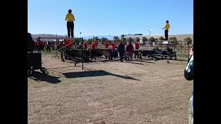 Lone Peak High Marching Band Drum Feature in the lots (Bands of America Regional 2024)