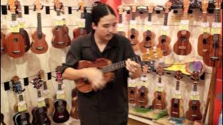 Ukulele Puapua demo-ing a Kamaka Tenor Ukulele- Jazz freestyle!