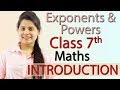 Exponents and powers  chapter 11  introduction  ncert class 7th maths solutions