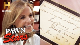 Pawn Stars: Katie Couric's BIG MONEY DEAL for Mark Twain Quote (Season 8)