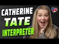CATHERINE TATE INTERPRETER | AMERICAN REACTS | AMANDA RAE