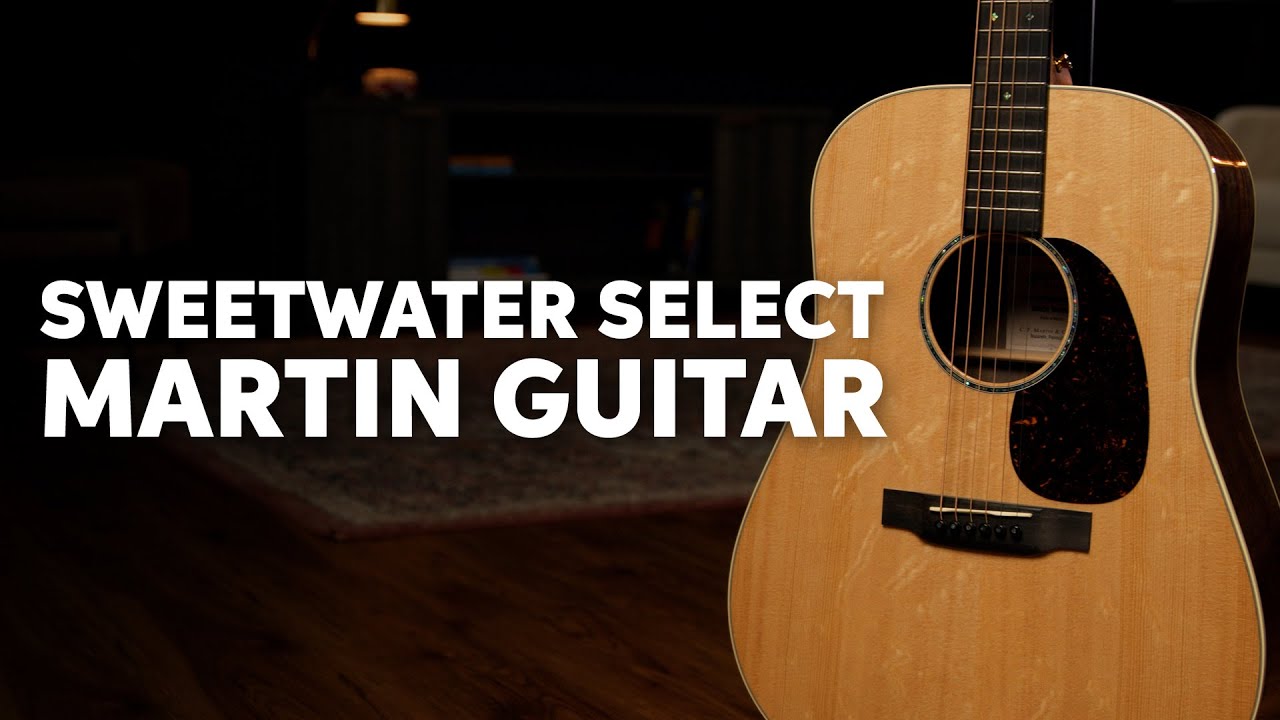Martin Sweetwater Select Black Walnut Dreadnought Acoustic Guitar Highlight