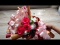 สอนทำช่อ ธนบัตร Cara Mudah Membuat Buket Uang Bentuk Mawar Money Bouquet Tutorial easy and simple