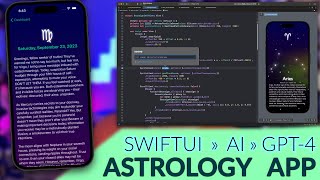 Astrology Horoscope App using GPT-4 in SwiftUI - iOS 17 - Part 2