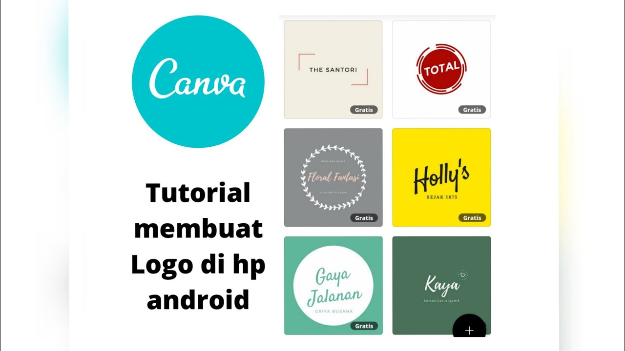 Belajar desain  logo  menggunakan canva  cara buat logo  