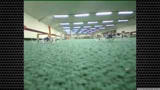 Three Blade Nano QXs FPV microquad racing on Garys indoor course April 2015