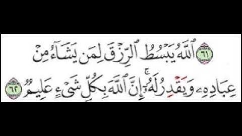 سورة العنكبوت الآية 62