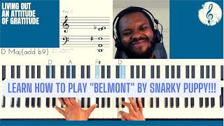Become A Better Jazz Pianist - Learn How To Play "Belmont" (Snarky Puppy) - PIANO TUTORIAL