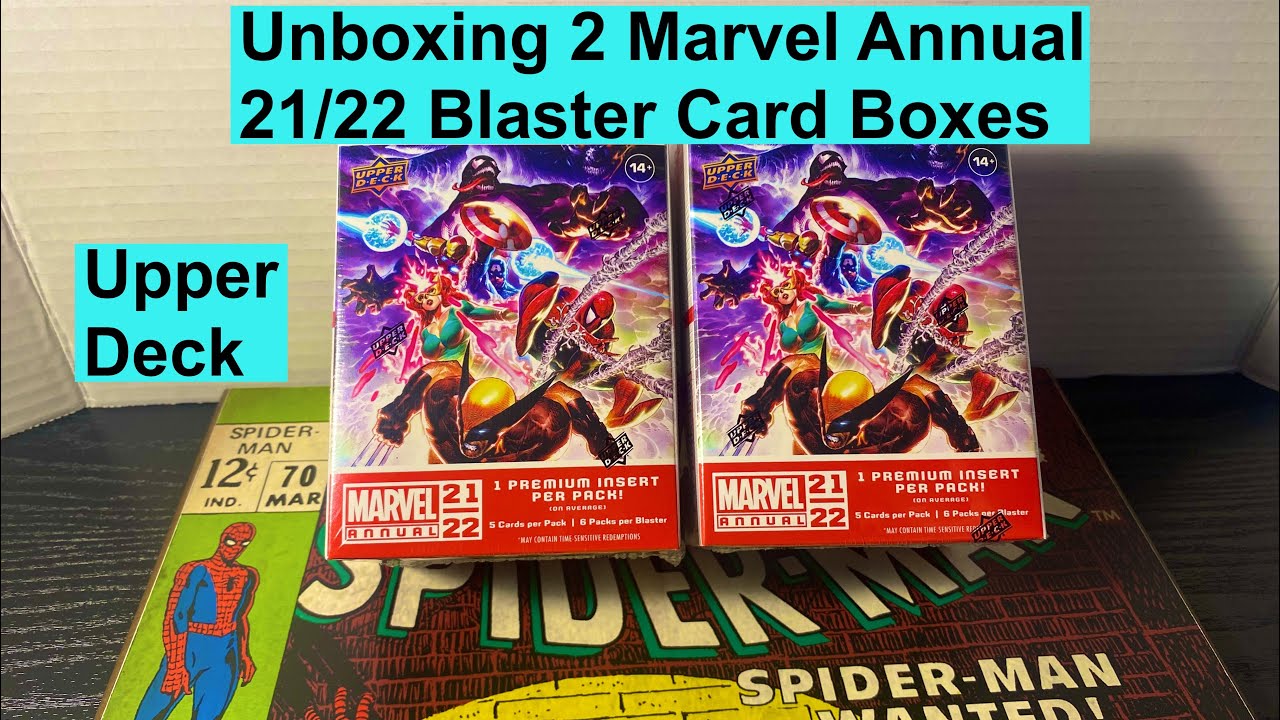 Unboxing 2 Upper Deck Marvel Annual 21/22 Blaster Card Boxes
