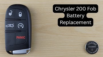 How To Replace or Change Chrysler 200 Remote Key Fob Battery 2015 - 2017