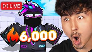 Grinding a 6,000 WINSTREAK in Roblox Rivals!