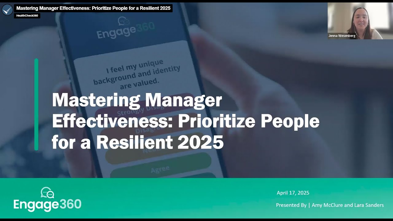 Mastering Manager Effectiveness: Prioritize People for a Resilient 2025