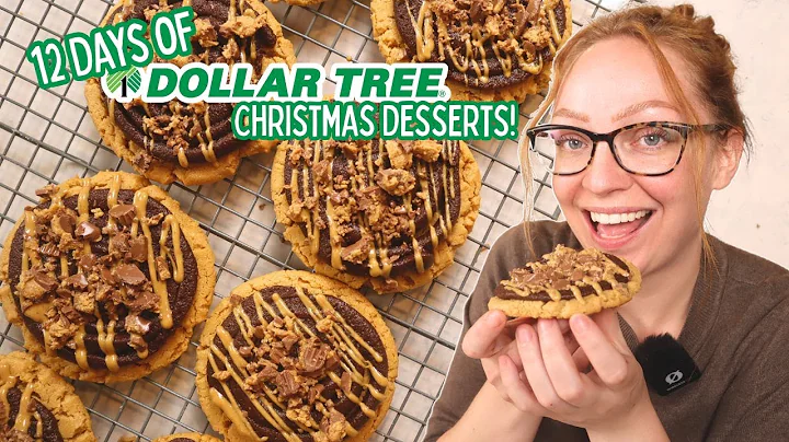 12 Days of Dollar Tree Christmas Desserts: LOADED Peanut Butter Cup Cookies!