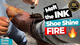 The Perfect SHOE SHINE FIRE - Shoeshine ASMR Video #asmr #shoeshine