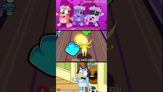 FNF Bingo &amp; Bluey Dash Mod 8 Corrupted Music MOD #fnf #bluey #pibby #shorts