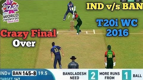 Real Cricket 22 Open🤩 Problem Get This Game From Playstore - Ind vs Bangladesh t20wc 2016 last over😲