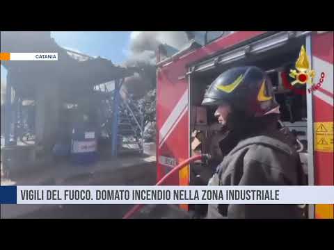 Fuoco Zona Industriale Catania