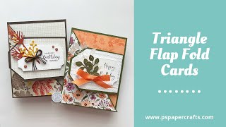 How To Make Triangle Flap Fold Cards