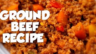 Hearty Meat Sauce | Easy Ground Beef Recipe. Quick & Easy Ground Beef Recipe, Dinner Recipes.