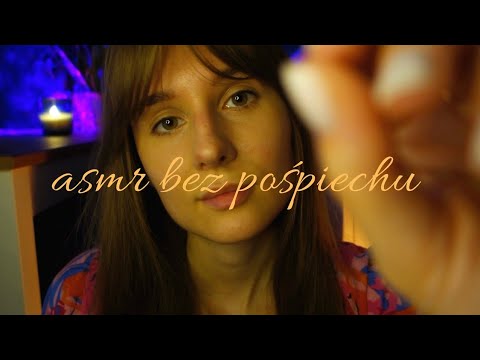 ASMR po polsku 🌙 kojące afirmację na zmęczenie i przytłoczenie (ruchy rąk, deszcz, ciche mówienie)