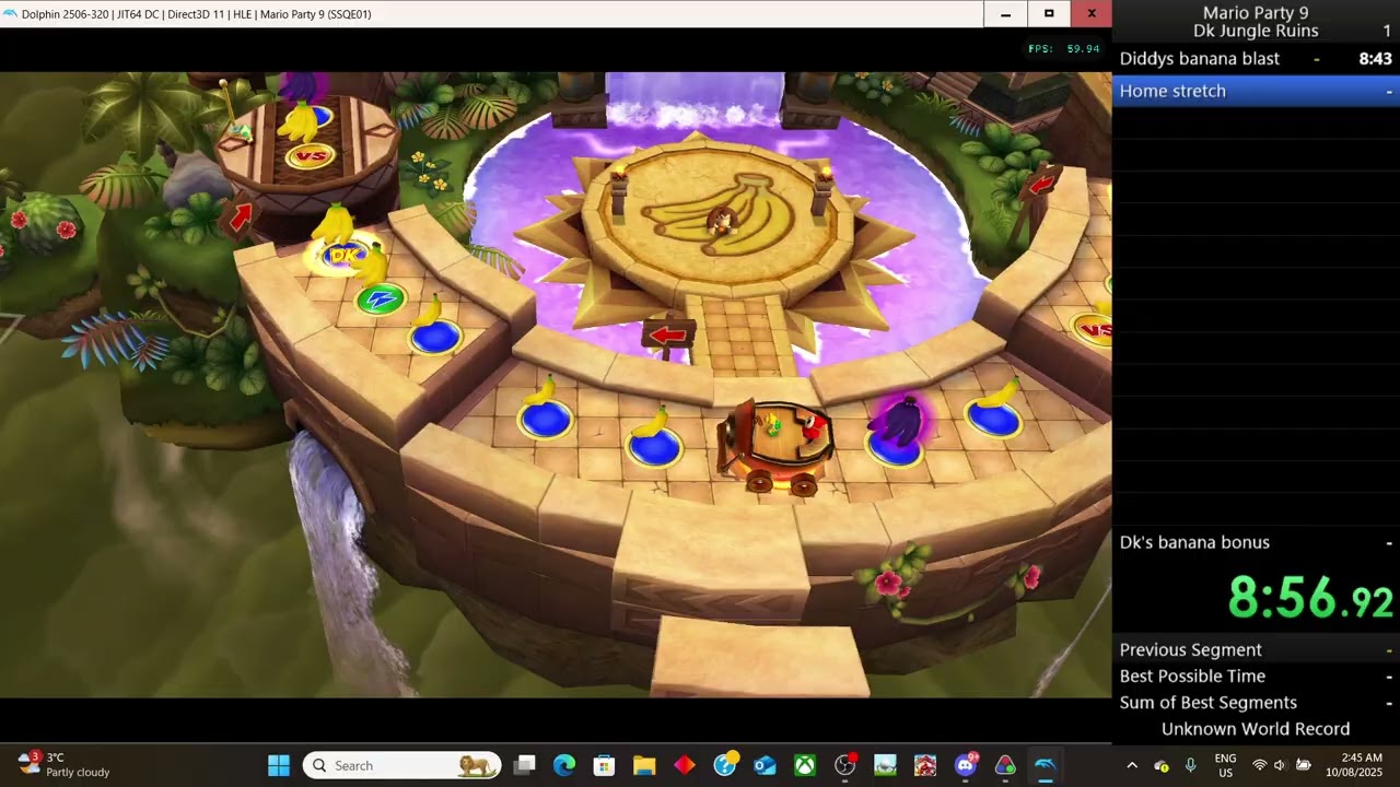 Mario Party 9 Dk's Jungle Ruins Speedrun 15:05 (Emulator) FT:@theaussiegodzilla