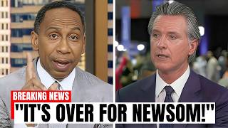 Gavin Newsom HUMILIATED After Stephen A. Smith Calls Him Out LIVE!