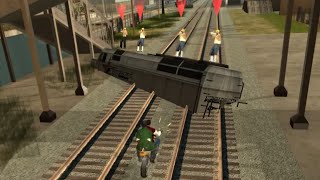derailing the train in wrong side of the tracks