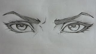 How to Draw Female Eyes - Mad Expression!